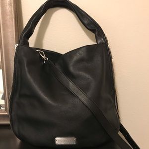 Marc Jacobs Black Hobo Bag with Snake Detail